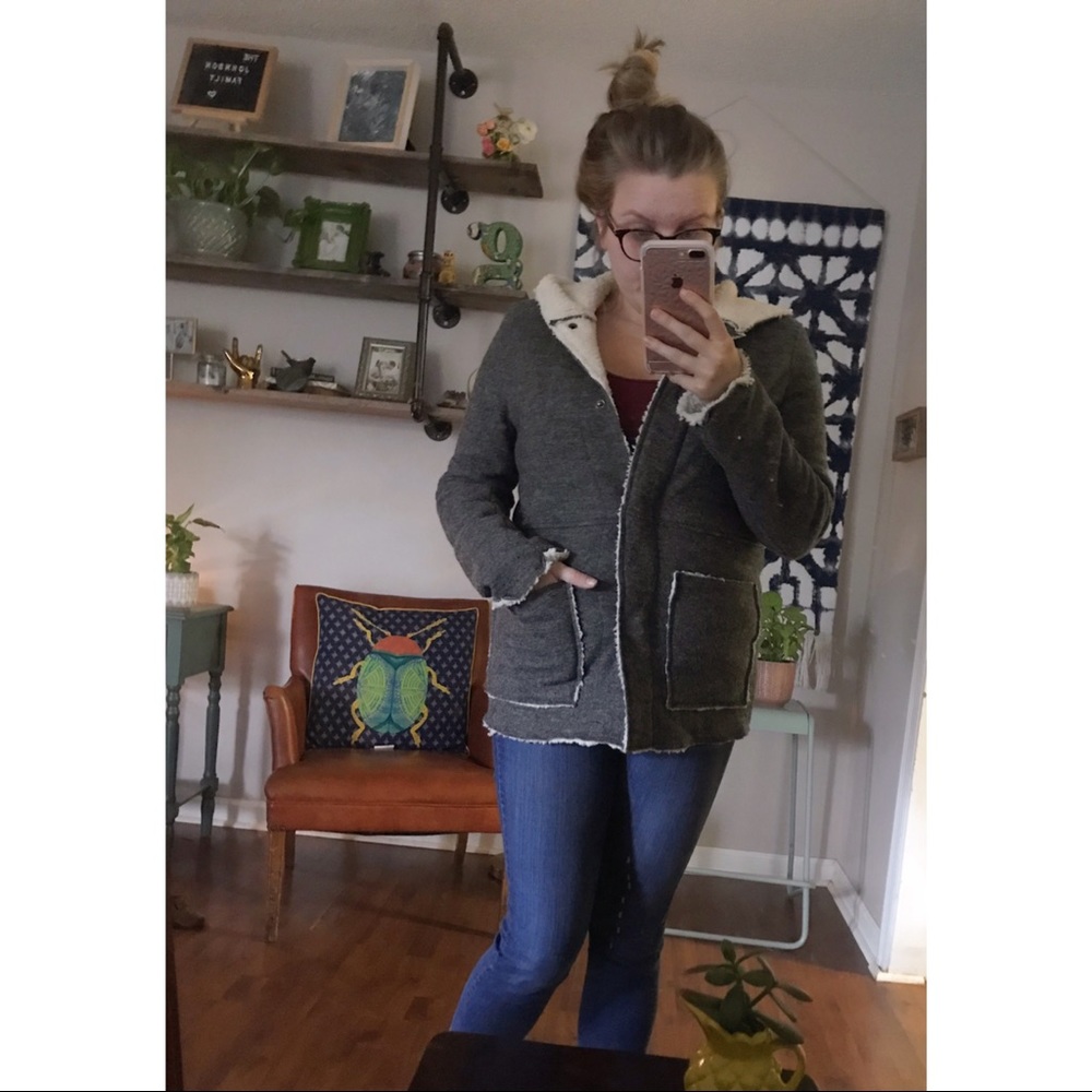 Forever 21 premium label Sherpa jacket/coat